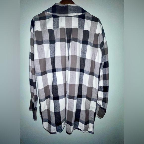 NWT Izzy Cargo Shirt in Black & Cream Free People Size Large - Picture 6 of 8